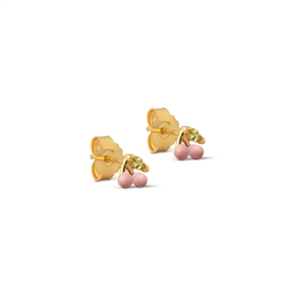 ENAMEL Copenhagen Cherry Studs - Light Pink hos parfumerihamoghende.dk 